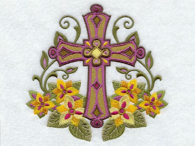 Easter Religious Cross with Flowers Machine Embroidery - Wonderful design of machine embroidery with religious theme, which depicts an elegant cross, framed by flowers and leaves, suitable for a Bible cover or wall decoration during the Easter holidays, when is celebrated also the arrival of spring. The religious Easter celebrations are marked by passages from the Bible, which focus on Jesus' words and teachings, bringing faith, hope, and joy. The Cross reminds us about the crucifixion and resurrection of Jesus Christ. According to Christian belief, Jesus rose from the dead three days after his crucifixion. - , Easter, religious, cross, flowers, flower, machine, embroidery, embroideries, art, arts, holiday, holidays, wonderful, design, designs, theme, themes, elegant, leaves, leaf, Bible, cover, covers, wall, decoration, decorations, arrival, spring, celebrations, celebration, passages, passage, Jesus, words, word, teachings, teaching, faith, hope, joy, crucifixion, resurrection, Christ, Christian, belief, beliefs - Wonderful design of machine embroidery with religious theme, which depicts an elegant cross, framed by flowers and leaves, suitable for a Bible cover or wall decoration during the Easter holidays, when is celebrated also the arrival of spring. The religious Easter celebrations are marked by passages from the Bible, which focus on Jesus' words and teachings, bringing faith, hope, and joy. The Cross reminds us about the crucifixion and resurrection of Jesus Christ. According to Christian belief, Jesus rose from the dead three days after his crucifixion. Solve free online Easter Religious Cross with Flowers Machine Embroidery puzzle games or send Easter Religious Cross with Flowers Machine Embroidery puzzle game greeting ecards  from puzzles-games.eu.. Easter Religious Cross with Flowers Machine Embroidery puzzle, puzzles, puzzles games, puzzles-games.eu, puzzle games, online puzzle games, free puzzle games, free online puzzle games, Easter Religious Cross with Flowers Machine Embroidery free puzzle game, Easter Religious Cross with Flowers Machine Embroidery online puzzle game, jigsaw puzzles, Easter Religious Cross with Flowers Machine Embroidery jigsaw puzzle, jigsaw puzzle games, jigsaw puzzles games, Easter Religious Cross with Flowers Machine Embroidery puzzle game ecard, puzzles games ecards, Easter Religious Cross with Flowers Machine Embroidery puzzle game greeting ecard
