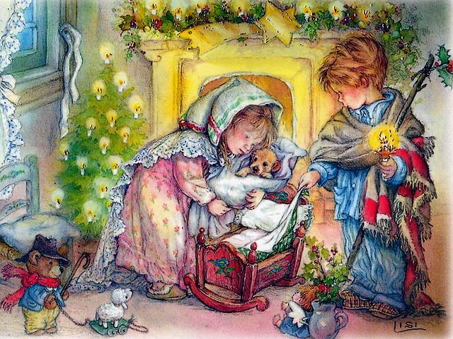 Kids Christmas by Lisi Martin - Lovely vintage Christmas card by Lisi Martin with adorable kids before they are tucked in their bed on Christmas Eve. <br />
Lisi Martin is a Spanish artist and illustrator, famous for her highly detailed and romanticized paintings of children, including design of own Christmas cards. Lisi was born in Barcelona, Catalonia in 1944. - , Kids, kid, Christmas, Lisi, Martin, art, arts, holiday, holidays, lovely, vintage, card, adorable, bed, beds, Eve, Spanish, artist, artists, illustrator, illustrators, famous, romanticized, paintings, painting, children, child, design, Barcelona Catalonia, 1944 - Lovely vintage Christmas card by Lisi Martin with adorable kids before they are tucked in their bed on Christmas Eve. <br />
Lisi Martin is a Spanish artist and illustrator, famous for her highly detailed and romanticized paintings of children, including design of own Christmas cards. Lisi was born in Barcelona, Catalonia in 1944. Подреждайте безплатни онлайн Kids Christmas by Lisi Martin пъзел игри или изпратете Kids Christmas by Lisi Martin пъзел игра поздравителна картичка  от puzzles-games.eu.. Kids Christmas by Lisi Martin пъзел, пъзели, пъзели игри, puzzles-games.eu, пъзел игри, online пъзел игри, free пъзел игри, free online пъзел игри, Kids Christmas by Lisi Martin free пъзел игра, Kids Christmas by Lisi Martin online пъзел игра, jigsaw puzzles, Kids Christmas by Lisi Martin jigsaw puzzle, jigsaw puzzle games, jigsaw puzzles games, Kids Christmas by Lisi Martin пъзел игра картичка, пъзели игри картички, Kids Christmas by Lisi Martin пъзел игра поздравителна картичка