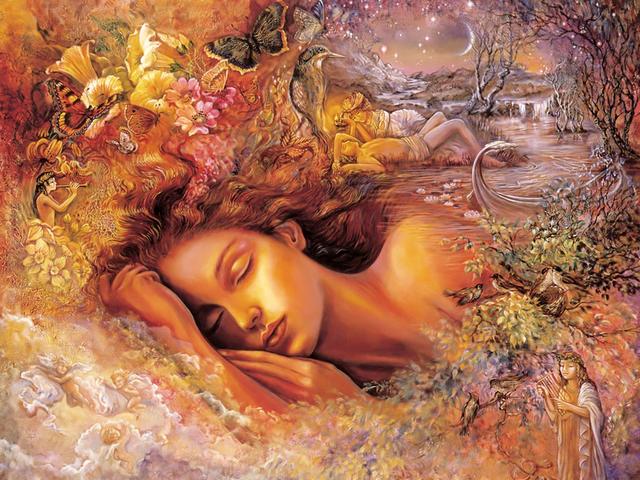 Psyches Dream by Josephine Wall - In the fantastic painting 'Psyche's Dream', Josephine Wall creates an amazing and fascinating world, obsessed of joy and a magic warmth. In her dream, Psyche, the most beautiful of mortals, who has found the true love forever in the face of her beloved Eros, floats downstream the river of life. - , Psyche's, Psyche, dream, dreams, Josephine, Wall, art, arts, fantastic, painting, paintings, amazing, fascinating, world, joy, magic, warmth, beautiful, mortals, mortal, true, love, forever, face, faces, beloved, Eros, downstream, river, rivers, life - In the fantastic painting 'Psyche's Dream', Josephine Wall creates an amazing and fascinating world, obsessed of joy and a magic warmth. In her dream, Psyche, the most beautiful of mortals, who has found the true love forever in the face of her beloved Eros, floats downstream the river of life. Подреждайте безплатни онлайн Psyches Dream by Josephine Wall пъзел игри или изпратете Psyches Dream by Josephine Wall пъзел игра поздравителна картичка  от puzzles-games.eu.. Psyches Dream by Josephine Wall пъзел, пъзели, пъзели игри, puzzles-games.eu, пъзел игри, online пъзел игри, free пъзел игри, free online пъзел игри, Psyches Dream by Josephine Wall free пъзел игра, Psyches Dream by Josephine Wall online пъзел игра, jigsaw puzzles, Psyches Dream by Josephine Wall jigsaw puzzle, jigsaw puzzle games, jigsaw puzzles games, Psyches Dream by Josephine Wall пъзел игра картичка, пъзели игри картички, Psyches Dream by Josephine Wall пъзел игра поздравителна картичка