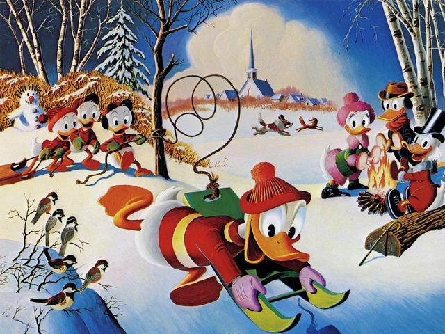Snow Fun by Carl Barks пазл игру 