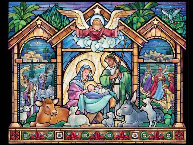 Stained Glass Nativity - Stained glass Nativity jigsaw puzzle by Vermont Christmas Company. Beautiful illustration, depicting the Holy Family, Saint Joseph standing in a loving manner over his wife Virgin Mary, who swaddles the Christ Child, surrounded by the Shepherds and Magi and Heralding Angels, protecting them from above. - , stained, glass, Nativity, art, arts, holiday, holidays, jigsaw, puzzle, puzzles, Vermont, Christmas, company, beautiful, illustration, illustrations, Holy, family, Saint, Joseph, manner, manners, wife, Virgin, Mary, Christ, Child, Shepherds, Magi, Heralding, Angels - Stained glass Nativity jigsaw puzzle by Vermont Christmas Company. Beautiful illustration, depicting the Holy Family, Saint Joseph standing in a loving manner over his wife Virgin Mary, who swaddles the Christ Child, surrounded by the Shepherds and Magi and Heralding Angels, protecting them from above. Подреждайте безплатни онлайн Stained Glass Nativity пъзел игри или изпратете Stained Glass Nativity пъзел игра поздравителна картичка  от puzzles-games.eu.. Stained Glass Nativity пъзел, пъзели, пъзели игри, puzzles-games.eu, пъзел игри, online пъзел игри, free пъзел игри, free online пъзел игри, Stained Glass Nativity free пъзел игра, Stained Glass Nativity online пъзел игра, jigsaw puzzles, Stained Glass Nativity jigsaw puzzle, jigsaw puzzle games, jigsaw puzzles games, Stained Glass Nativity пъзел игра картичка, пъзели игри картички, Stained Glass Nativity пъзел игра поздравителна картичка