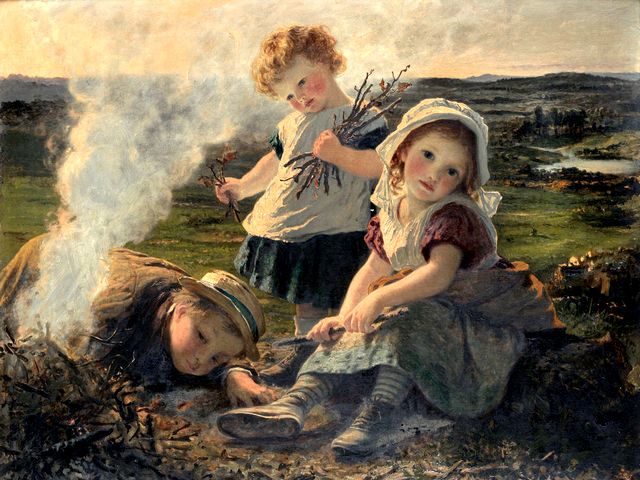 The Bonfire by Sophie Anderson - 'The Bonfire', beautiful painting (oil on canvas, private collection), by  Sophie Gengembre Anderson (1823-1903), a French-born British artist, landscape painter and illustrator. Sophie Anderson is known with her wonderful portraits of Victorian children and the lifelike pictures in Pre-Raphaelite style of painting, with near-photographic precision, abundant detail, intense colours, and complex compositions. - , bonfire, bonfires, Sophie, Anderson, art, arts, beautiful, painting, paintings, oil, canvas, private, collection, collections, Gengembre, 1823, 1903, French, British, artist, artists, landscape, painter, painters, illustrator, illustrators, wonderful, portraits, portrait, Victorian, children, child, lifelike, pictures, picture, Pre-Raphaelite, style, styles, photographic, precision, abundant, detail, details, intense, colours, colour, complex, compositions, compositions - 'The Bonfire', beautiful painting (oil on canvas, private collection), by  Sophie Gengembre Anderson (1823-1903), a French-born British artist, landscape painter and illustrator. Sophie Anderson is known with her wonderful portraits of Victorian children and the lifelike pictures in Pre-Raphaelite style of painting, with near-photographic precision, abundant detail, intense colours, and complex compositions. Решайте бесплатные онлайн The Bonfire by Sophie Anderson пазлы игры или отправьте The Bonfire by Sophie Anderson пазл игру приветственную открытку  из puzzles-games.eu.. The Bonfire by Sophie Anderson пазл, пазлы, пазлы игры, puzzles-games.eu, пазл игры, онлайн пазл игры, игры пазлы бесплатно, бесплатно онлайн пазл игры, The Bonfire by Sophie Anderson бесплатно пазл игра, The Bonfire by Sophie Anderson онлайн пазл игра , jigsaw puzzles, The Bonfire by Sophie Anderson jigsaw puzzle, jigsaw puzzle games, jigsaw puzzles games, The Bonfire by Sophie Anderson пазл игра открытка, пазлы игры открытки, The Bonfire by Sophie Anderson пазл игра приветственная открытка