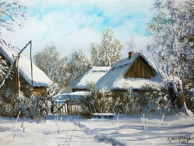 Winter in Countryside by Marek Szczepaniak - 'Winter in Countryside', painted by the Polish artist Marek Szczepaniak (1953), is an extraordinarily realistic winter landscape, which allows you to see the beauty and harmony of nature. - , winter, countryside, Marek, Szczepaniak, art, arts, Polish, artist, artists, 1953, extraordinarily, realistic, landscape, landscapes, beauty, harmony, nature - 'Winter in Countryside', painted by the Polish artist Marek Szczepaniak (1953), is an extraordinarily realistic winter landscape, which allows you to see the beauty and harmony of nature. Solve free online Winter in Countryside by Marek Szczepaniak puzzle games or send Winter in Countryside by Marek Szczepaniak puzzle game greeting ecards  from puzzles-games.eu.. Winter in Countryside by Marek Szczepaniak puzzle, puzzles, puzzles games, puzzles-games.eu, puzzle games, online puzzle games, free puzzle games, free online puzzle games, Winter in Countryside by Marek Szczepaniak free puzzle game, Winter in Countryside by Marek Szczepaniak online puzzle game, jigsaw puzzles, Winter in Countryside by Marek Szczepaniak jigsaw puzzle, jigsaw puzzle games, jigsaw puzzles games, Winter in Countryside by Marek Szczepaniak puzzle game ecard, puzzles games ecards, Winter in Countryside by Marek Szczepaniak puzzle game greeting ecard