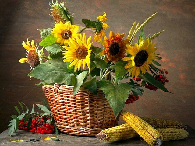 Sunflowers Still Life puzzle game 