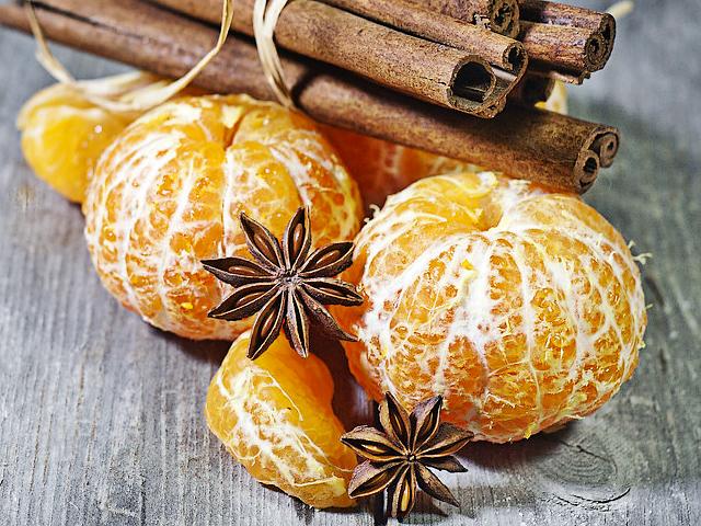 Tangerines with Anise and Cinnamon puzzle game 