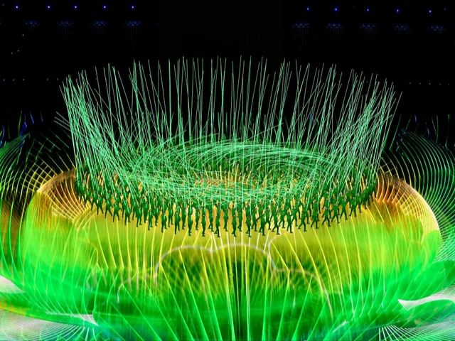 Beijing 2022 Olympics Light Show representing Spring - Stunning photo shows the spectacular light show representing spring during the opening ceremony of the Beijing 2022 Olympics at the National Stadium, known as the Bird's Nest, in Beijing, capital of China, February 4, 2022.<br />
After the countdown, 400 emerald clad performers holding giant glow LED sticks came together to make a beautiful figure intended to show the first stages in the life-cycle of the dandelion followed by fireworks, one which said, 'spring'. - , Beijing, 2022, Olympics, light, show, spring, shows, stunning, photo, photos, spectacular, light, ceremony, national, stadium, stadiums, bird, nest, nests, capital, China, February, countdown, emerald, performers, performer, LED, sticks, stick, beautiful, figure, stages, stage, dandelion, fireworks, spring - Stunning photo shows the spectacular light show representing spring during the opening ceremony of the Beijing 2022 Olympics at the National Stadium, known as the Bird's Nest, in Beijing, capital of China, February 4, 2022.<br />
After the countdown, 400 emerald clad performers holding giant glow LED sticks came together to make a beautiful figure intended to show the first stages in the life-cycle of the dandelion followed by fireworks, one which said, 'spring'. Lösen Sie kostenlose Beijing 2022 Olympics Light Show representing Spring Online Puzzle Spiele oder senden Sie Beijing 2022 Olympics Light Show representing Spring Puzzle Spiel Gruß ecards  from puzzles-games.eu.. Beijing 2022 Olympics Light Show representing Spring puzzle, Rätsel, puzzles, Puzzle Spiele, puzzles-games.eu, puzzle games, Online Puzzle Spiele, kostenlose Puzzle Spiele, kostenlose Online Puzzle Spiele, Beijing 2022 Olympics Light Show representing Spring kostenlose Puzzle Spiel, Beijing 2022 Olympics Light Show representing Spring Online Puzzle Spiel, jigsaw puzzles, Beijing 2022 Olympics Light Show representing Spring jigsaw puzzle, jigsaw puzzle games, jigsaw puzzles games, Beijing 2022 Olympics Light Show representing Spring Puzzle Spiel ecard, Puzzles Spiele ecards, Beijing 2022 Olympics Light Show representing Spring Puzzle Spiel Gruß ecards