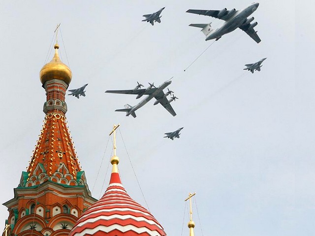 Victory Day in Moscow the Russian Military Aircraft - An IL-78 Midas military transporter, a SU-24 Fencer frontline bomber and Yak-130 trainers of the Russian military aircraft fly above the Red Square during the Victory Day parade in Moscow (May 9, 2010). - , Victory, Day, Moscow, Russian, military, aircraft, aircrafts, show, shows, place, places, performance, performances, parade, parades, transporter, transporters, SU-24, Fencer, frontline, bomber, bombers, IL-78, Yak-130, trainers, trainer, Red, Square, squares, May, 2010 - An IL-78 Midas military transporter, a SU-24 Fencer frontline bomber and Yak-130 trainers of the Russian military aircraft fly above the Red Square during the Victory Day parade in Moscow (May 9, 2010). Solve free online Victory Day in Moscow the Russian Military Aircraft puzzle games or send Victory Day in Moscow the Russian Military Aircraft puzzle game greeting ecards  from puzzles-games.eu.. Victory Day in Moscow the Russian Military Aircraft puzzle, puzzles, puzzles games, puzzles-games.eu, puzzle games, online puzzle games, free puzzle games, free online puzzle games, Victory Day in Moscow the Russian Military Aircraft free puzzle game, Victory Day in Moscow the Russian Military Aircraft online puzzle game, jigsaw puzzles, Victory Day in Moscow the Russian Military Aircraft jigsaw puzzle, jigsaw puzzle games, jigsaw puzzles games, Victory Day in Moscow the Russian Military Aircraft puzzle game ecard, puzzles games ecards, Victory Day in Moscow the Russian Military Aircraft puzzle game greeting ecard