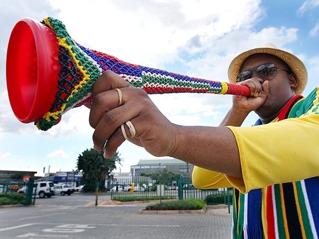 World Cup 2010 Soccer with Vuvuzela Horn - A soccer before opening the FIFA  World Cup 2010 with a long vuvuzela horn, a cultural instrument emiting loud sounds, used to show a team support. - , World, Cup, 2010, soccer, vsocers, vuvuzela, horn, horns, show, shows, performance, performances, sport, sports, tournament, tournaments, qualification, qualifiations, ceremony, ceremonies, match, mathes, FIFA, team, teams, support, support - A soccer before opening the FIFA  World Cup 2010 with a long vuvuzela horn, a cultural instrument emiting loud sounds, used to show a team support. Solve free online World Cup 2010 Soccer with Vuvuzela Horn puzzle games or send World Cup 2010 Soccer with Vuvuzela Horn puzzle game greeting ecards  from puzzles-games.eu.. World Cup 2010 Soccer with Vuvuzela Horn puzzle, puzzles, puzzles games, puzzles-games.eu, puzzle games, online puzzle games, free puzzle games, free online puzzle games, World Cup 2010 Soccer with Vuvuzela Horn free puzzle game, World Cup 2010 Soccer with Vuvuzela Horn online puzzle game, jigsaw puzzles, World Cup 2010 Soccer with Vuvuzela Horn jigsaw puzzle, jigsaw puzzle games, jigsaw puzzles games, World Cup 2010 Soccer with Vuvuzela Horn puzzle game ecard, puzzles games ecards, World Cup 2010 Soccer with Vuvuzela Horn puzzle game greeting ecard