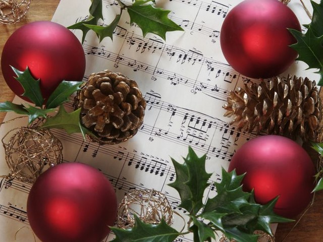 Christmas Music Wallpaper - This wallpaper, decorated with Christmas sheet music, red glass balls and gold-plated fir-cones, brings Christmas cheer and the holiday spirit. - , Christmas, music, musics, wallpaper, wallpapers, holidays, holiday, sheet, sheets, glass, balls, ball, gold, fir, cones, cone, cheer, spirit - This wallpaper, decorated with Christmas sheet music, red glass balls and gold-plated fir-cones, brings Christmas cheer and the holiday spirit. Solve free online Christmas Music Wallpaper puzzle games or send Christmas Music Wallpaper puzzle game greeting ecards  from puzzles-games.eu.. Christmas Music Wallpaper puzzle, puzzles, puzzles games, puzzles-games.eu, puzzle games, online puzzle games, free puzzle games, free online puzzle games, Christmas Music Wallpaper free puzzle game, Christmas Music Wallpaper online puzzle game, jigsaw puzzles, Christmas Music Wallpaper jigsaw puzzle, jigsaw puzzle games, jigsaw puzzles games, Christmas Music Wallpaper puzzle game ecard, puzzles games ecards, Christmas Music Wallpaper puzzle game greeting ecard