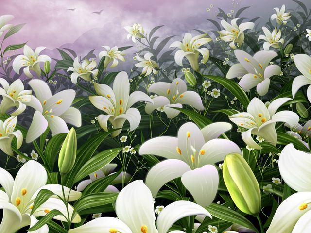 Easter Lilies Wallpaper - The white Lilies (lillium longiflorum) with beautiful trumpet-shaped blossoms are symbol of purity and grace. At Easter time, the altars and crosses in the Churches are decorated with Easter Lilies, to commemorate the resurrection of Jesus Christ and hope of life everlasting. These spring flowers are favorite gifts, together with dyed eggs and chocolate rabbits, symbolizing the spiritual essence of Easter. - , Easter, lilies, lily, wallpaper, wallpapers, holidays, holiday, flowers, flower, cartoon, cartoons, white, lillium, longiflorum, beautiful, trumpet, trumpets, blossoms, blossom, symbol, symbols, purity, grace, hope, life, time, times, altars, altar, crosses, cross, churches, church, resurrection, Jesus, Christ, hope, life, everlasting, spring, favorite, gifts, gift, dyed, eggs, egg, chocolate, rabbits, rabbit, spiritual, essence - The white Lilies (lillium longiflorum) with beautiful trumpet-shaped blossoms are symbol of purity and grace. At Easter time, the altars and crosses in the Churches are decorated with Easter Lilies, to commemorate the resurrection of Jesus Christ and hope of life everlasting. These spring flowers are favorite gifts, together with dyed eggs and chocolate rabbits, symbolizing the spiritual essence of Easter. Lösen Sie kostenlose Easter Lilies Wallpaper Online Puzzle Spiele oder senden Sie Easter Lilies Wallpaper Puzzle Spiel Gruß ecards  from puzzles-games.eu.. Easter Lilies Wallpaper puzzle, Rätsel, puzzles, Puzzle Spiele, puzzles-games.eu, puzzle games, Online Puzzle Spiele, kostenlose Puzzle Spiele, kostenlose Online Puzzle Spiele, Easter Lilies Wallpaper kostenlose Puzzle Spiel, Easter Lilies Wallpaper Online Puzzle Spiel, jigsaw puzzles, Easter Lilies Wallpaper jigsaw puzzle, jigsaw puzzle games, jigsaw puzzles games, Easter Lilies Wallpaper Puzzle Spiel ecard, Puzzles Spiele ecards, Easter Lilies Wallpaper Puzzle Spiel Gruß ecards