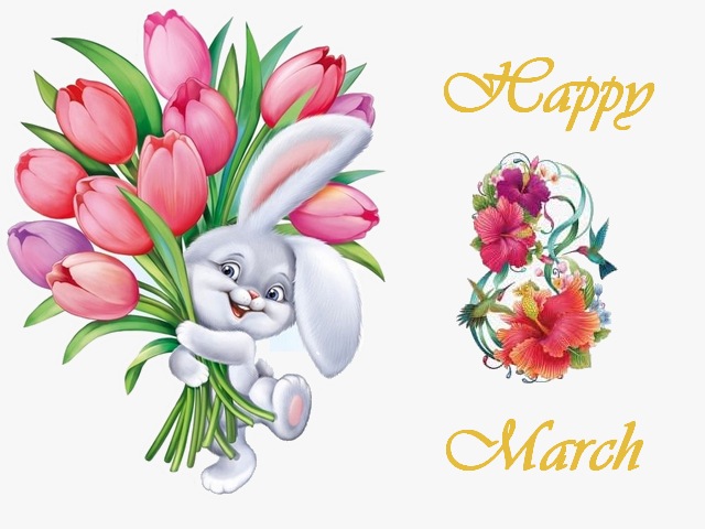 Happy 8 March Greeting Card - A beautiful greeting card for International Women's Day with a cute bunny, holding a bouquet of delicate tulips and a 'Happy March 8' wish to all women, to feel happy, beautiful and loved.<br />
Since 1975, when the United Nations recognize and begin celebrating the International Women's Day, March 8 is a global day, marking the social, economic, cultural, and political achievements of women. - , happy, March, greeting, card, cards, holidays, holiday, beautiful, International, Day, cute, bunny, bouquet, delicate, tulips, tulip, wish, wishes, women, happy, beautiful, loved, 1975, United, Nations, global, social, economic, cultural, political, achievements - A beautiful greeting card for International Women's Day with a cute bunny, holding a bouquet of delicate tulips and a 'Happy March 8' wish to all women, to feel happy, beautiful and loved.<br />
Since 1975, when the United Nations recognize and begin celebrating the International Women's Day, March 8 is a global day, marking the social, economic, cultural, and political achievements of women. Solve free online Happy 8 March Greeting Card puzzle games or send Happy 8 March Greeting Card puzzle game greeting ecards  from puzzles-games.eu.. Happy 8 March Greeting Card puzzle, puzzles, puzzles games, puzzles-games.eu, puzzle games, online puzzle games, free puzzle games, free online puzzle games, Happy 8 March Greeting Card free puzzle game, Happy 8 March Greeting Card online puzzle game, jigsaw puzzles, Happy 8 March Greeting Card jigsaw puzzle, jigsaw puzzle games, jigsaw puzzles games, Happy 8 March Greeting Card puzzle game ecard, puzzles games ecards, Happy 8 March Greeting Card puzzle game greeting ecard