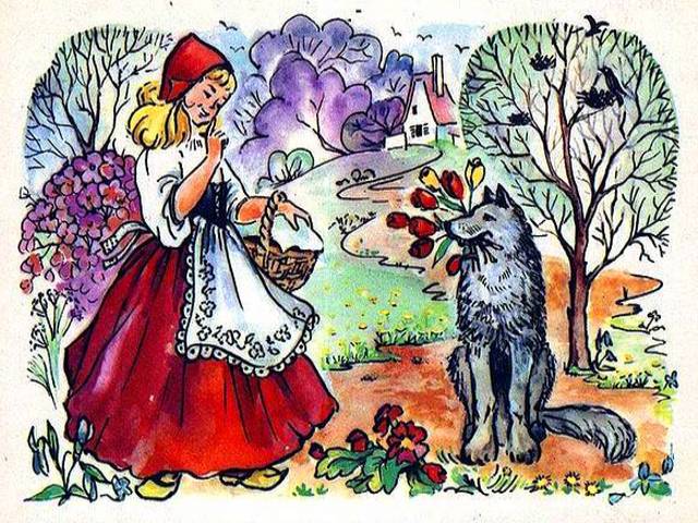 Little Red Riding Hood Greeting Card by Komarova - Soviet greeting card for March 8 by C. Komarova (Russia, 1984), a wonderful art raster illustration to the fairy tale 'Little Red Riding Hood'.<br />
Postcards 'Happy March 8' in the USSR began to be issued only in 1952. In the 80s, the best artists, worked on their creation, use fairy-tale characters and animals.<br />
'Little Red Riding Hood' is a European fairy tale about a young girl and a sly wolf. The two best known versions were written by Charles Perrault (1697) and the Brothers Grimm (1812).<br />
The story has been changed considerably in various retellings and subjected to numerous modern adaptations and readings. Other names for the story are 'Little Red Cap' or simply 'Red Riding Hood'. - , Little, Red, Riding, Hood, greeting, card, cards, Komarova, holiday, holidays, Soviet, March, Russia, 1984, wonderful, art, raster, illustration, fairy, tale, postcards, Happy, USSR, 1952, 80s, artists, artist, characters, animals, European, young, girl, sly, wolf, versions, Charles, Perrault, 1697, Brothers, Grimm, 1812, story, modern, adaptations, readings, names, Cap - Soviet greeting card for March 8 by C. Komarova (Russia, 1984), a wonderful art raster illustration to the fairy tale 'Little Red Riding Hood'.<br />
Postcards 'Happy March 8' in the USSR began to be issued only in 1952. In the 80s, the best artists, worked on their creation, use fairy-tale characters and animals.<br />
'Little Red Riding Hood' is a European fairy tale about a young girl and a sly wolf. The two best known versions were written by Charles Perrault (1697) and the Brothers Grimm (1812).<br />
The story has been changed considerably in various retellings and subjected to numerous modern adaptations and readings. Other names for the story are 'Little Red Cap' or simply 'Red Riding Hood'. Solve free online Little Red Riding Hood Greeting Card by Komarova puzzle games or send Little Red Riding Hood Greeting Card by Komarova puzzle game greeting ecards  from puzzles-games.eu.. Little Red Riding Hood Greeting Card by Komarova puzzle, puzzles, puzzles games, puzzles-games.eu, puzzle games, online puzzle games, free puzzle games, free online puzzle games, Little Red Riding Hood Greeting Card by Komarova free puzzle game, Little Red Riding Hood Greeting Card by Komarova online puzzle game, jigsaw puzzles, Little Red Riding Hood Greeting Card by Komarova jigsaw puzzle, jigsaw puzzle games, jigsaw puzzles games, Little Red Riding Hood Greeting Card by Komarova puzzle game ecard, puzzles games ecards, Little Red Riding Hood Greeting Card by Komarova puzzle game greeting ecard