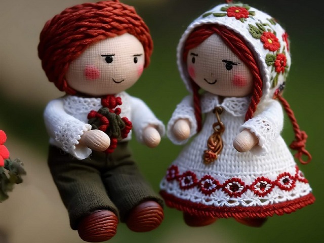 Martenitsa Dolls Pizho and Penda - Bulgarian martenitsa with charming dolls boy and girl,  called Pizho and Penda, handmade of red and white yarn, traditional adornment for Baba Marta Day, celebrated on 1st of March.<br />
The holiday is associated with the last days of winter and the coming of spring. <br />
A common belief people share, is that 'red' stands for 'life' and 'birth' and 'white' denotes 'a new'. Combined together they mean 'rebirth' and 'a new beginning', a celebration of life and survival. - , martenitsa, dolls, doll, Pizho, Penda, holiday, holidays, art, arts, Bulgarian, charming, boy, girl, handmade, red, white, yarn, traditional, adornment, Baba, Marta, Day, March, days, winter, spring, belief, people, life, birth, white, new, rebirth, beginning, celebration, life, survival - Bulgarian martenitsa with charming dolls boy and girl,  called Pizho and Penda, handmade of red and white yarn, traditional adornment for Baba Marta Day, celebrated on 1st of March.<br />
The holiday is associated with the last days of winter and the coming of spring. <br />
A common belief people share, is that 'red' stands for 'life' and 'birth' and 'white' denotes 'a new'. Combined together they mean 'rebirth' and 'a new beginning', a celebration of life and survival. Resuelve rompecabezas en línea gratis Martenitsa Dolls Pizho and Penda juegos puzzle o enviar Martenitsa Dolls Pizho and Penda juego de puzzle tarjetas electrónicas de felicitación  de puzzles-games.eu.. Martenitsa Dolls Pizho and Penda puzzle, puzzles, rompecabezas juegos, puzzles-games.eu, juegos de puzzle, juegos en línea del rompecabezas, juegos gratis puzzle, juegos en línea gratis rompecabezas, Martenitsa Dolls Pizho and Penda juego de puzzle gratuito, Martenitsa Dolls Pizho and Penda juego de rompecabezas en línea, jigsaw puzzles, Martenitsa Dolls Pizho and Penda jigsaw puzzle, jigsaw puzzle games, jigsaw puzzles games, Martenitsa Dolls Pizho and Penda rompecabezas de juego tarjeta electrónica, juegos de puzzles tarjetas electrónicas, Martenitsa Dolls Pizho and Penda puzzle tarjeta electrónica de felicitación