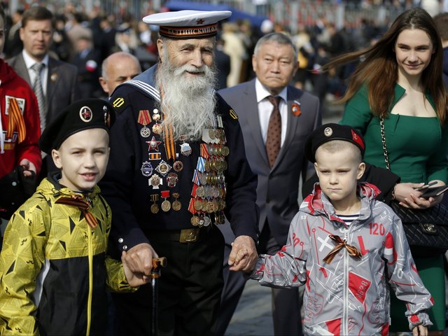 Victory Day Veteran of WWII in Red Square Moscow Russia - The Russian veteran of WWII Georgy Shirokov, 91, and former sailor of the Baltic Fleet, has joined the parade for the Victory Day in the Red Square in Moscow, Russia, on May 9, 2015, in occasion of the 70th anniversary since victory over Nazism. This is the day that we thank everyone who made possible the existence of today's peace and the price paid for it. - , Victory, Day, days, veteran, veterans, WWII, Red, Square, Moscow, Russia, holiday, holidays, Russian, Georgy, Shirokov, former, sailor, sailors, Baltic, fleet, parade, parades, May, 2015, occasion, 70th, anniversary, Nazism, existence, peace, price - The Russian veteran of WWII Georgy Shirokov, 91, and former sailor of the Baltic Fleet, has joined the parade for the Victory Day in the Red Square in Moscow, Russia, on May 9, 2015, in occasion of the 70th anniversary since victory over Nazism. This is the day that we thank everyone who made possible the existence of today's peace and the price paid for it. Solve free online Victory Day Veteran of WWII in Red Square Moscow Russia puzzle games or send Victory Day Veteran of WWII in Red Square Moscow Russia puzzle game greeting ecards  from puzzles-games.eu.. Victory Day Veteran of WWII in Red Square Moscow Russia puzzle, puzzles, puzzles games, puzzles-games.eu, puzzle games, online puzzle games, free puzzle games, free online puzzle games, Victory Day Veteran of WWII in Red Square Moscow Russia free puzzle game, Victory Day Veteran of WWII in Red Square Moscow Russia online puzzle game, jigsaw puzzles, Victory Day Veteran of WWII in Red Square Moscow Russia jigsaw puzzle, jigsaw puzzle games, jigsaw puzzles games, Victory Day Veteran of WWII in Red Square Moscow Russia puzzle game ecard, puzzles games ecards, Victory Day Veteran of WWII in Red Square Moscow Russia puzzle game greeting ecard