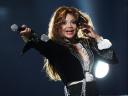 Michael Forever Tribute Concert La Toya Jackson on Stage at Millennium Stadium in Cardiff Wales UK