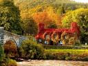 Autumn in Snowdonia National Park Llanrwst Wales UK
