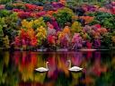 Autumn on Newfound Lake New Hampshire USA