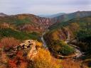 Meanders of Arda River in Rhodope Mountains Bulgaria