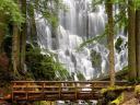Ramona Falls Sandy River Oregon USA Wallpaper