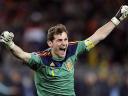 World Cup 2010 Champion Iker Casillas celebrates the Winning Goal