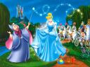 Cinderella and Fairy Godmother Wallpaper