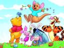 Disney Easter Winnie the Pooh and Friends Wallpaper