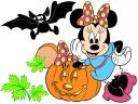 Disney Halloween Minnie Mouse with Pumpkin Wallpaper