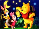 Disney Halloween Winnie the Pooh Piglet and Rabbit Wallpaper