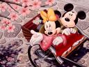 Disney Spring Minnie and Mickey Mouse in Japan Wallpaper