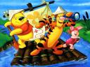 Disney Summertime Winnie the Pooh with Friends Pirates Wallpaper