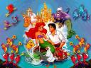 Disney Valentines Day Ariel and Eric Wallpaper