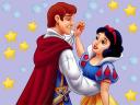 Disney Valentines Day Snow White and Prince at Ball Wallpaper