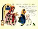 Happy New Year Vintage Greeting Card
