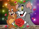 Tom and Jerry at Valentines Day Wallpaper