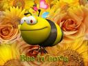 Valentines Day Bee in Love Greeting Card