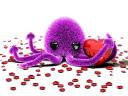 Valentines Day Octopus in Love Wallpaper