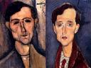 Amedeo Modigliani Portrait of a Poet and Franz Hellens