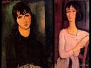 Amedeo Modigliani The Servant and Marguerite Seated