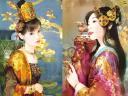 Beauties in Qing Dynasty by Der Jen
