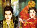 China Tarot the Emperor and Queen of Swords by Der Jen