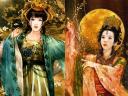 Chinese Beauties Mei Fei and Diao Chan by Der Jen