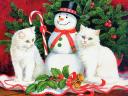Christmas Cats by Persis Clayton Weirs