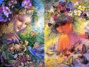 Honeysuckle and Flora by Josephine Wall