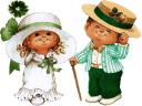 Saint Patricks Day Lady and Gentleman by Ruth Morehead