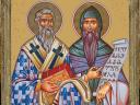 Saints Cyril and Methodius with Glagolitic Alphabet
