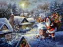 Santa Claus in Christmas Eve by Nicky Boehme Wallpaper