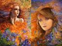 Summer Breeze and Angelees Angel by Josephine Wall