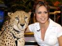 Nazan Eckes with Cheetah in Germany
