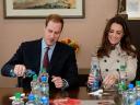 Prince William and Kate Middleton in Youth Center Belfast Northern Ireland