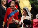 Royal Wedding England Prince William and his-Wife leaving Westminster Abbey London